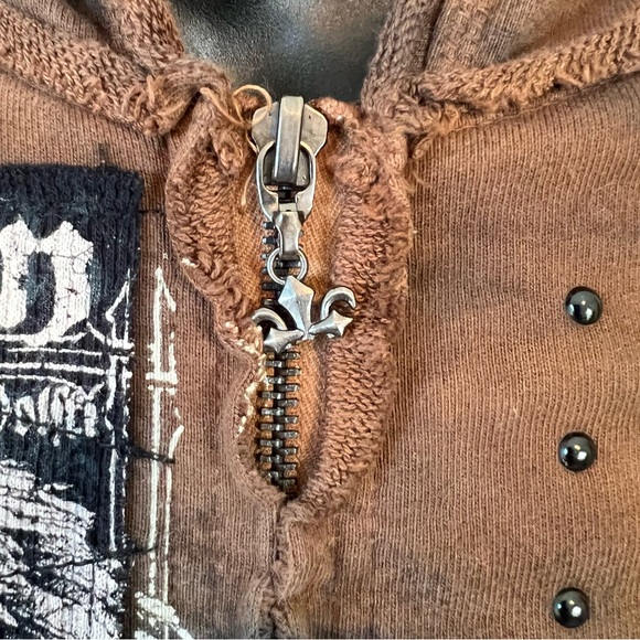 Affliction Womens Full Zip Hoodie - Picture 2 of 8